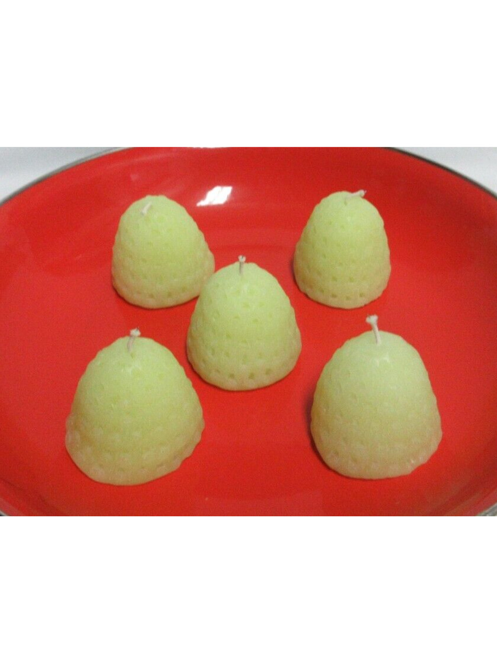 Beehive Shaped Candle Set - Shaped Votive Candles Lot of 5 Candles New